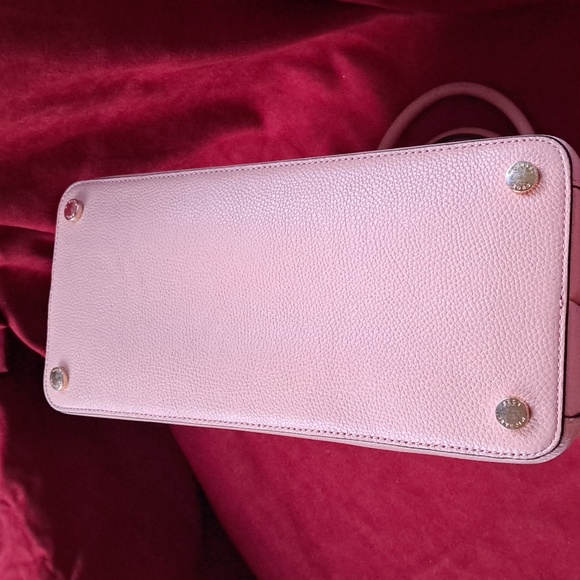 Michael Kors Soft Pink Pebble Leather Satchel/Crossbody Bag. EC - Picture 7 of 15